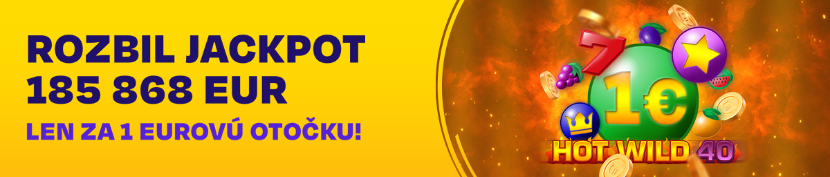 Rozbil jackpot 185 868 eur len za 1 eurovú otočku!